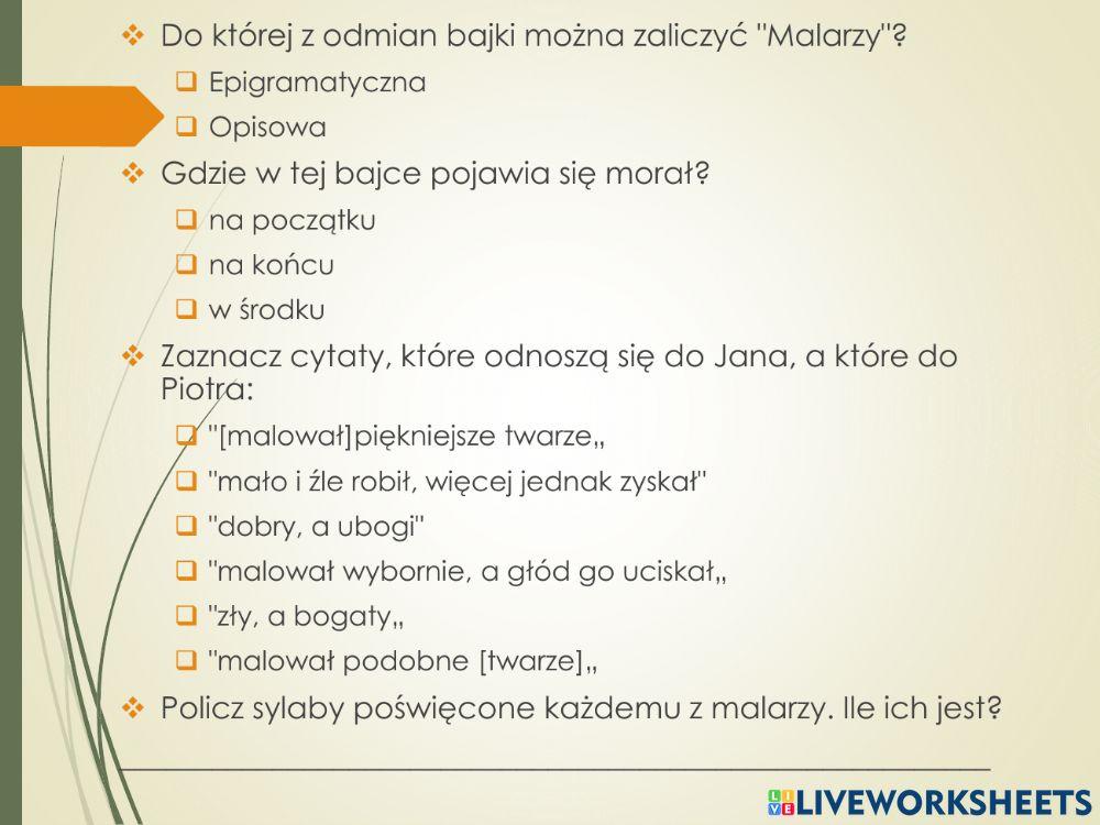 Ignacy Krasicki Bajki