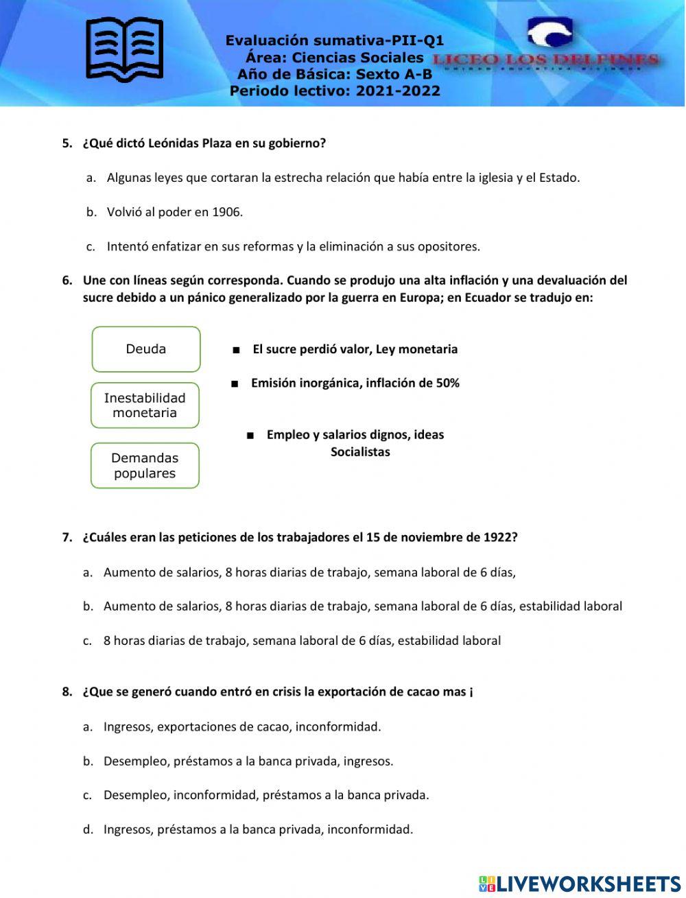 Evaluación sumativa EESS-P2-Q1