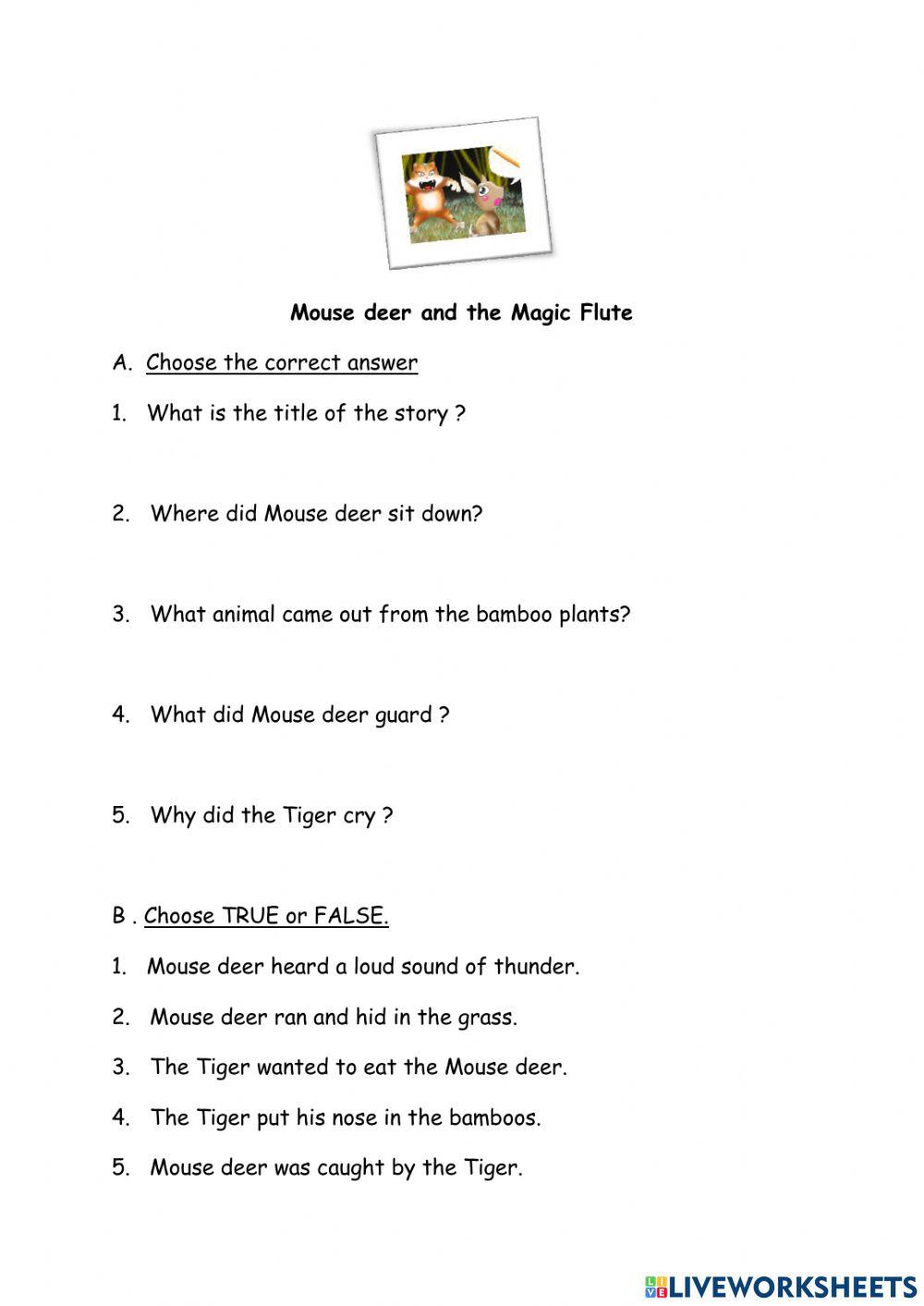 Mouse deer and the Magic Flute