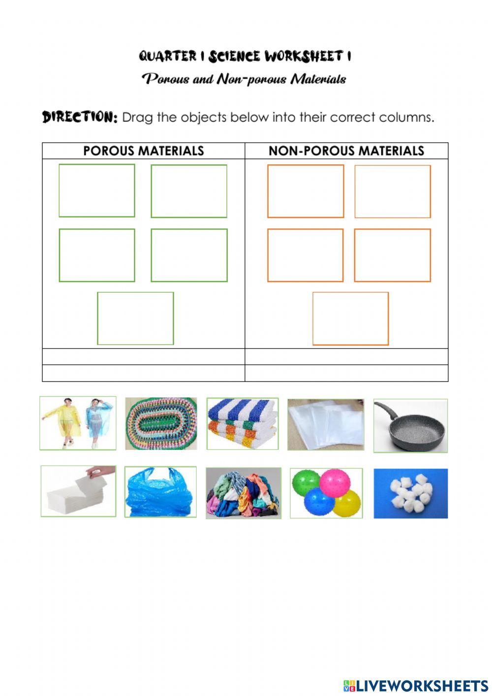 Porous and Non-Porous Materials