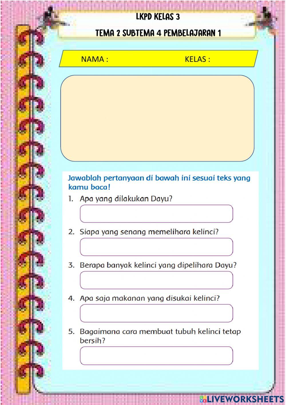 Lkpd tema 2 subtema 4 pembelajaran1