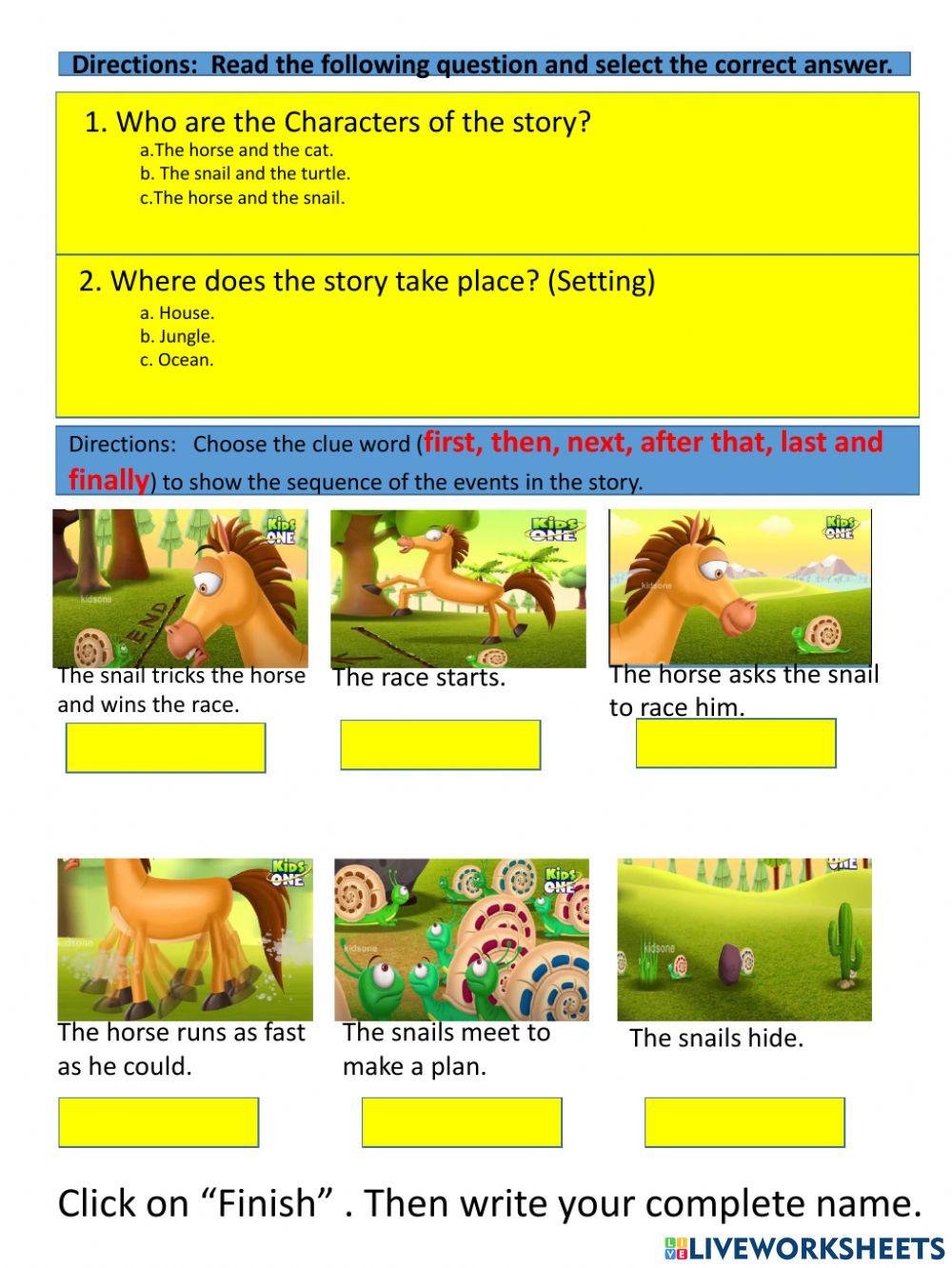 The horse and the snail The horse and the snail