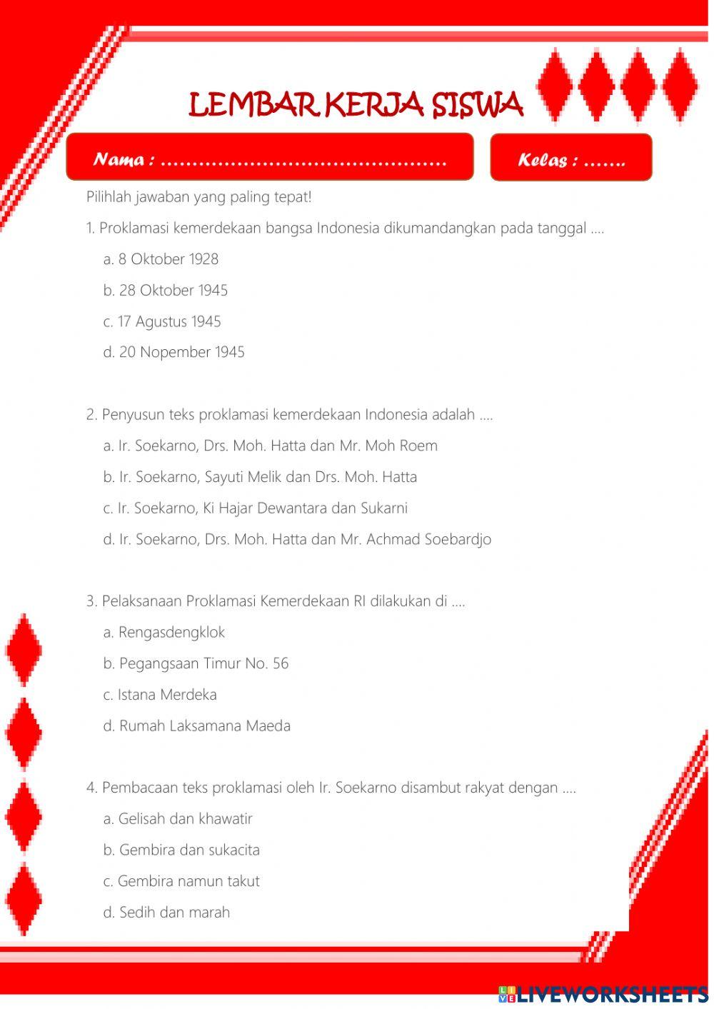 Makna Proklamasi Kemerdekaan Indonesia