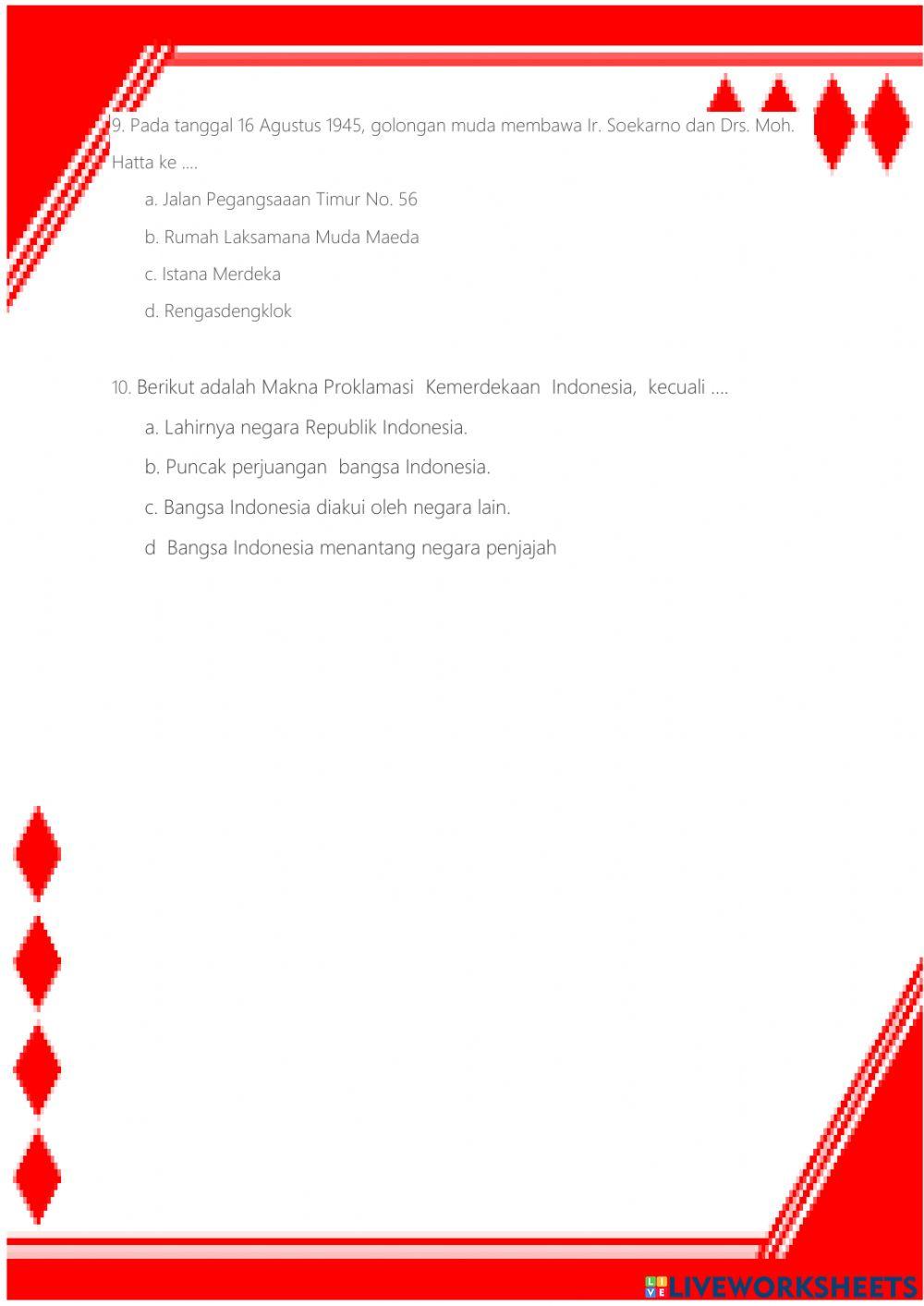 Makna Proklamasi Kemerdekaan Indonesia