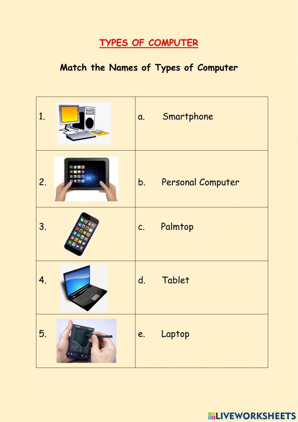 TYPES OF COMPUTER 3382671 | davcbsethane | Live