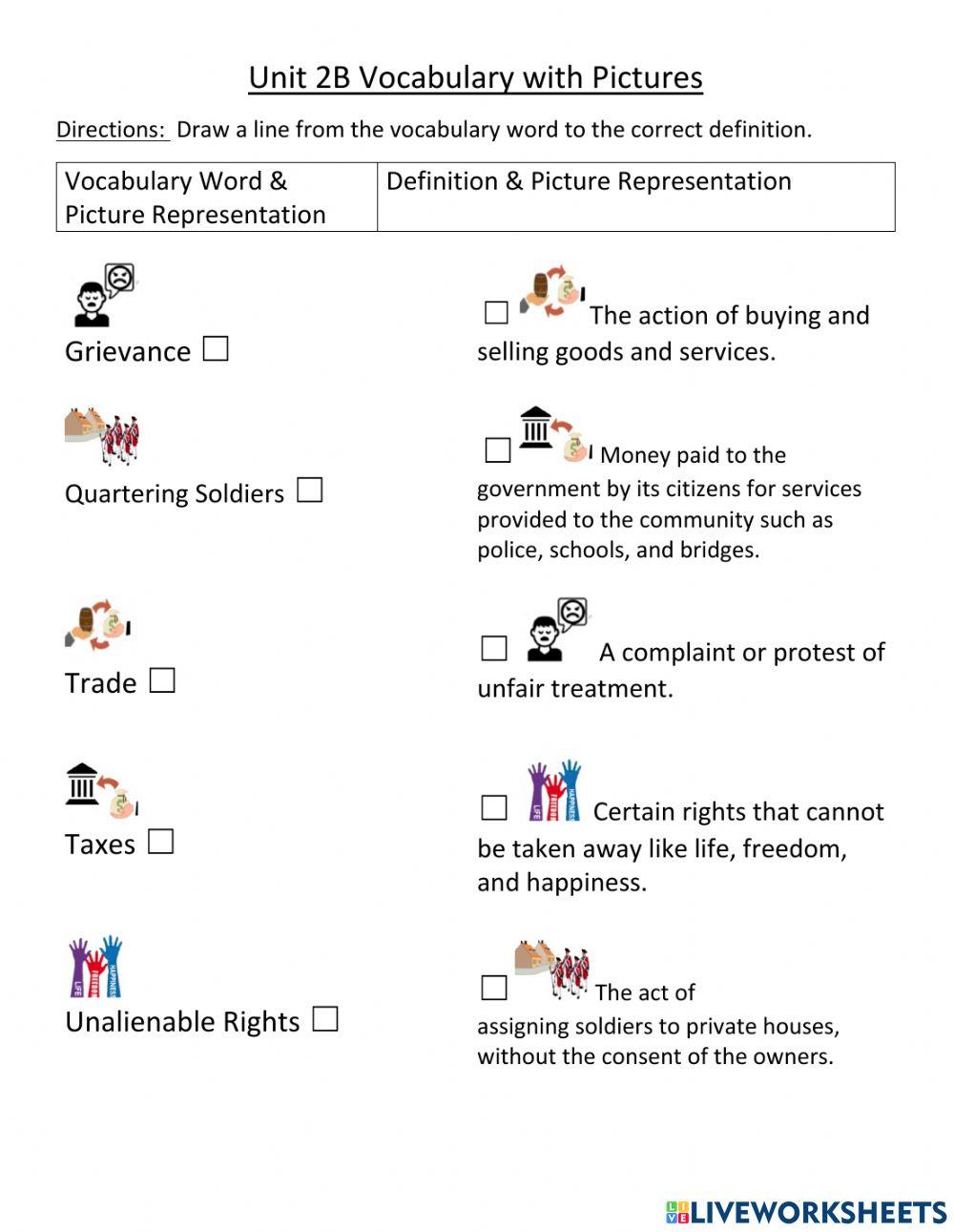 the declaration of independence vocabulary strategy answers