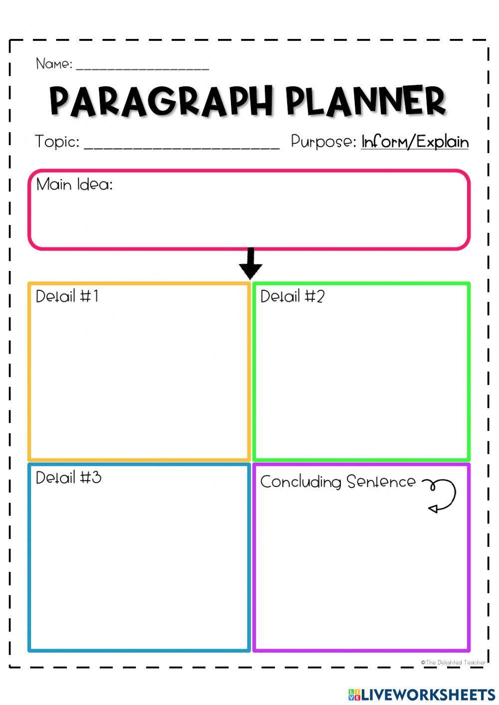 Paragraph Planner