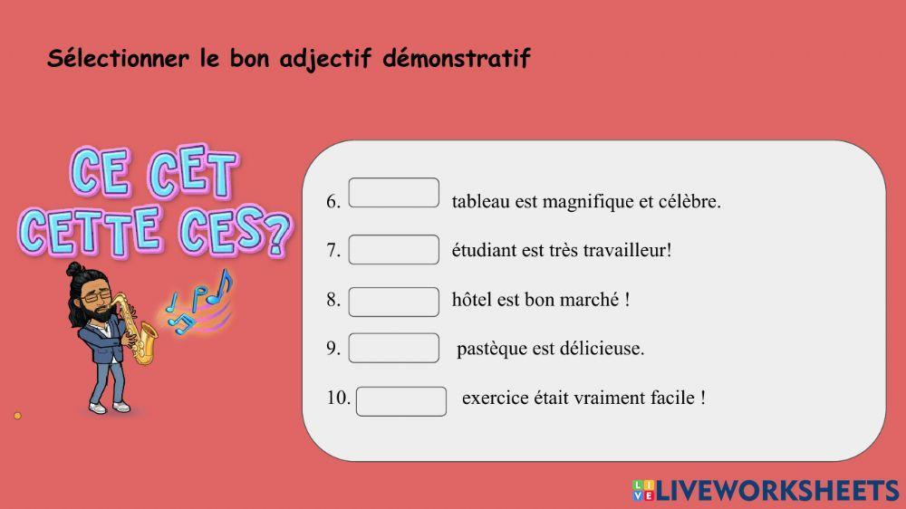 Adjectif démonstratif