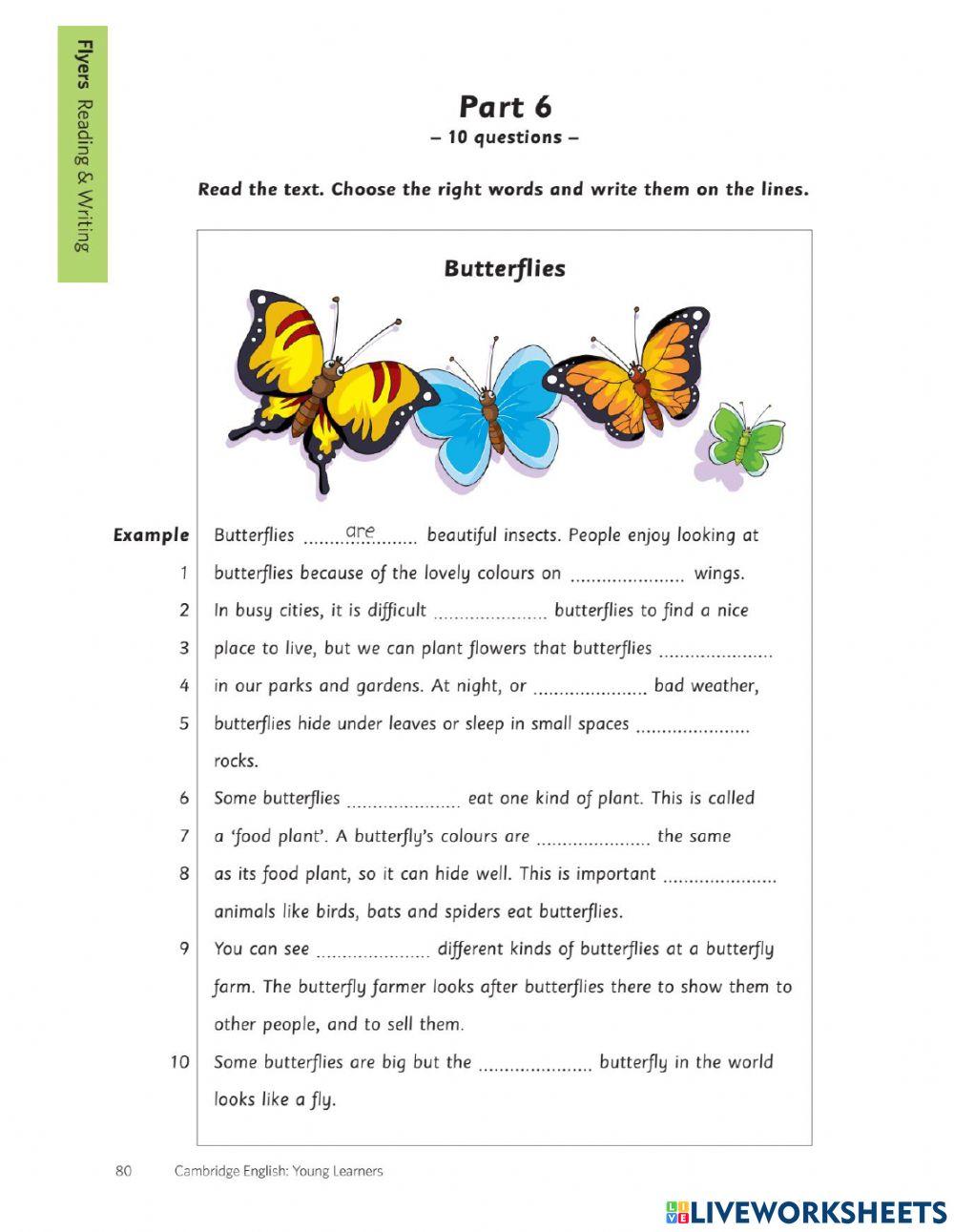 Flyers reading writing -part 2. VOL 1