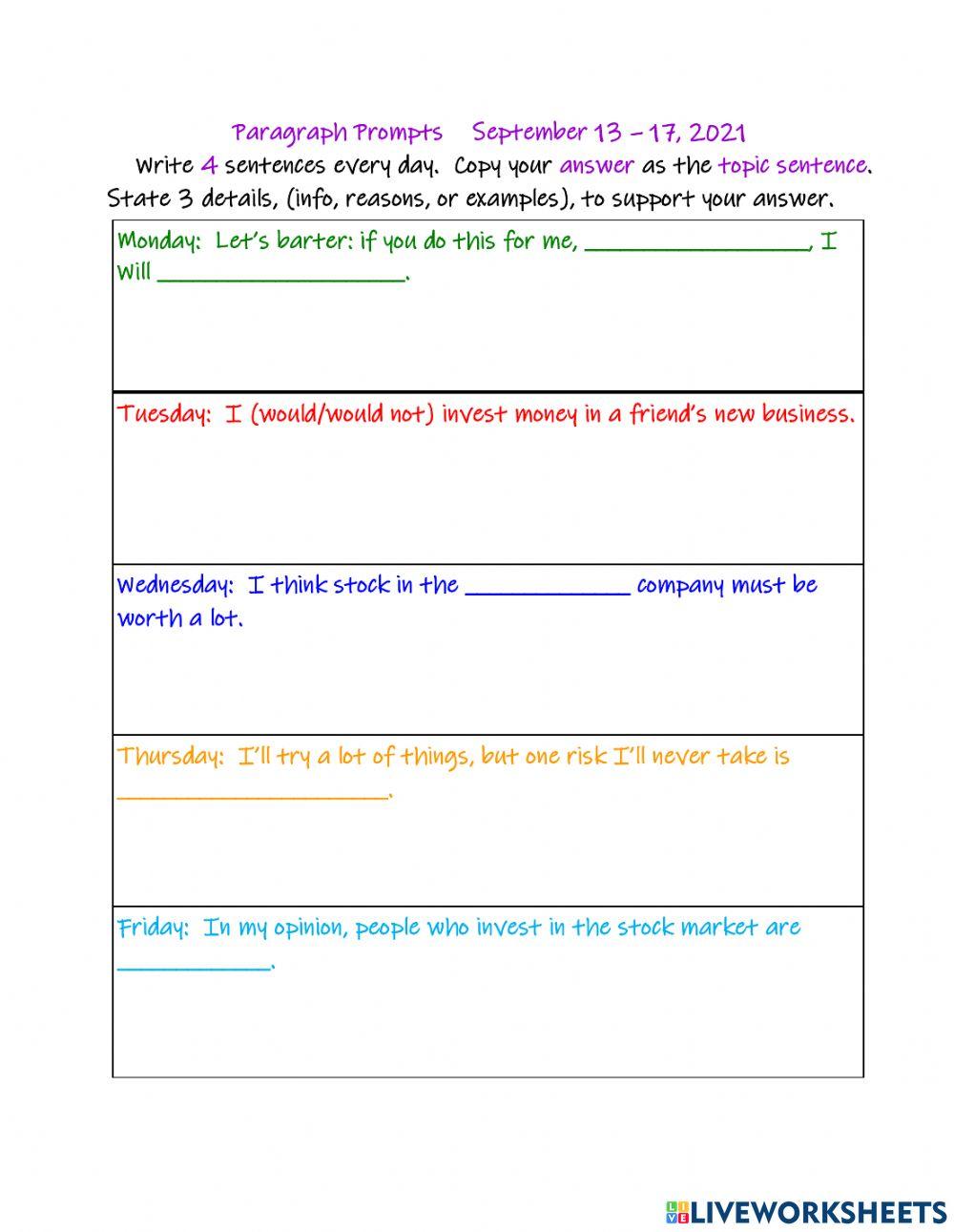 Job Preparation Paragraphs 4