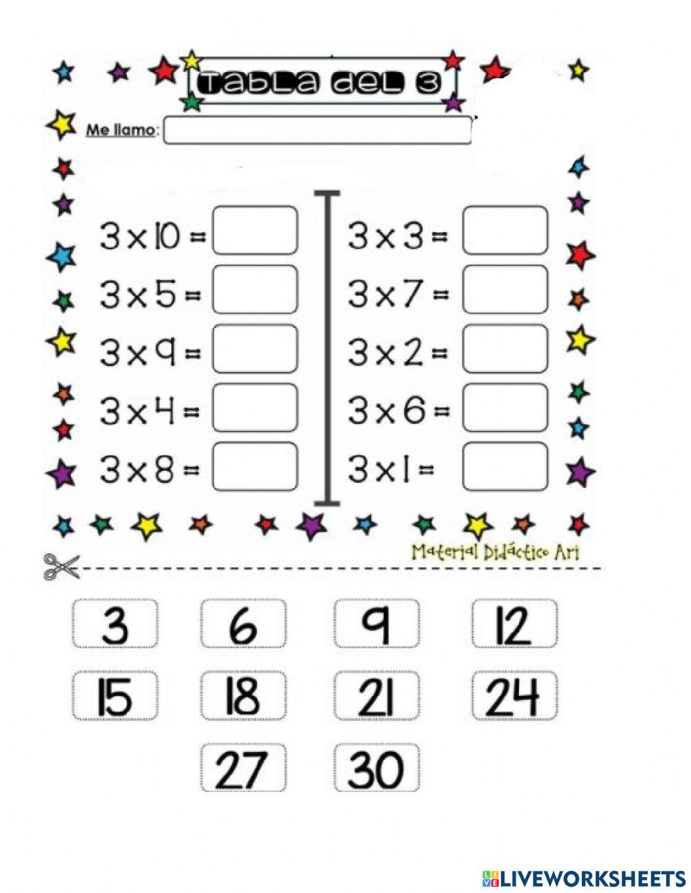 las-tablas-del-2-3-y-4-online-exercise-for-live-worksheets