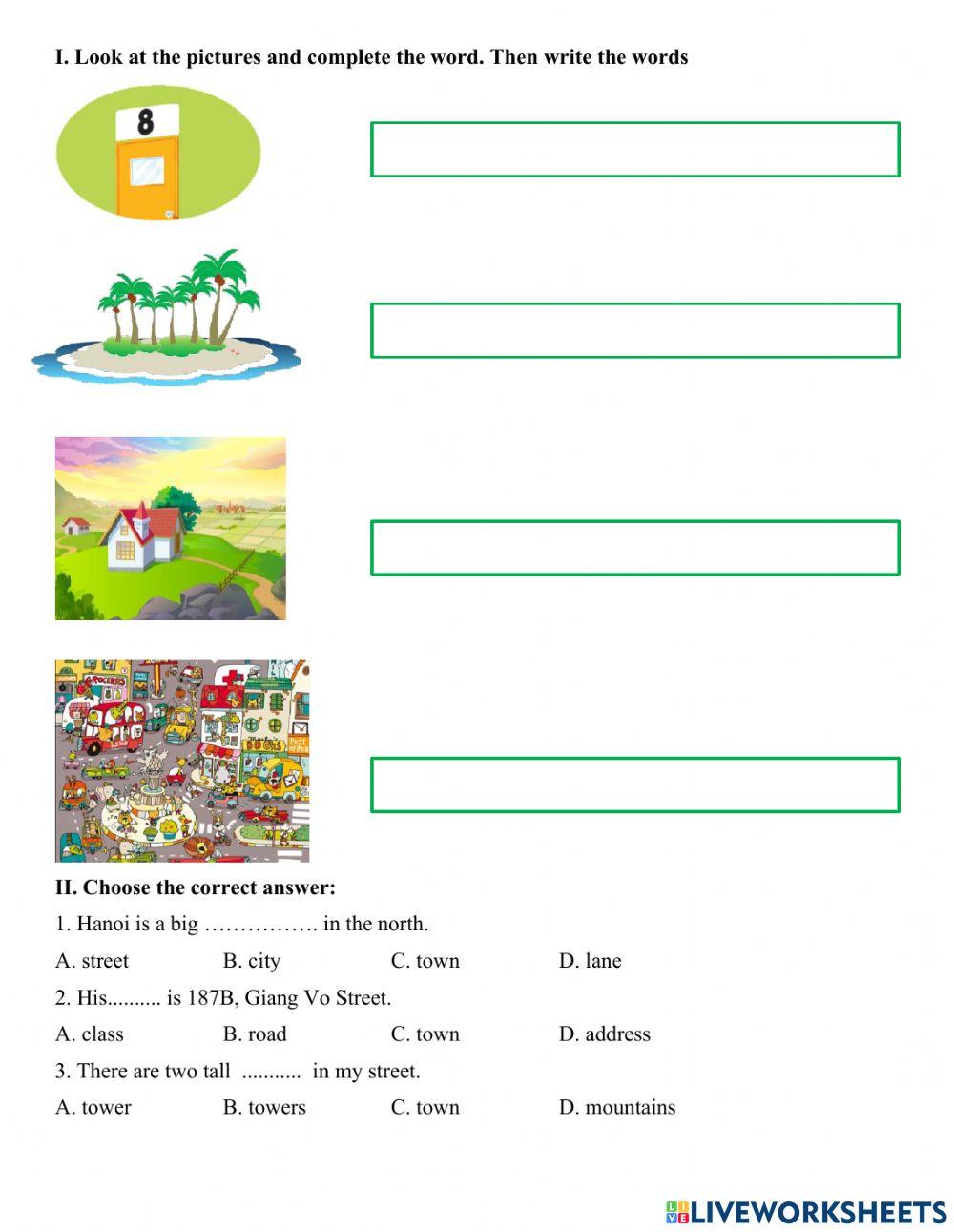 Unit 1 - Lesson 2: What's the city like?