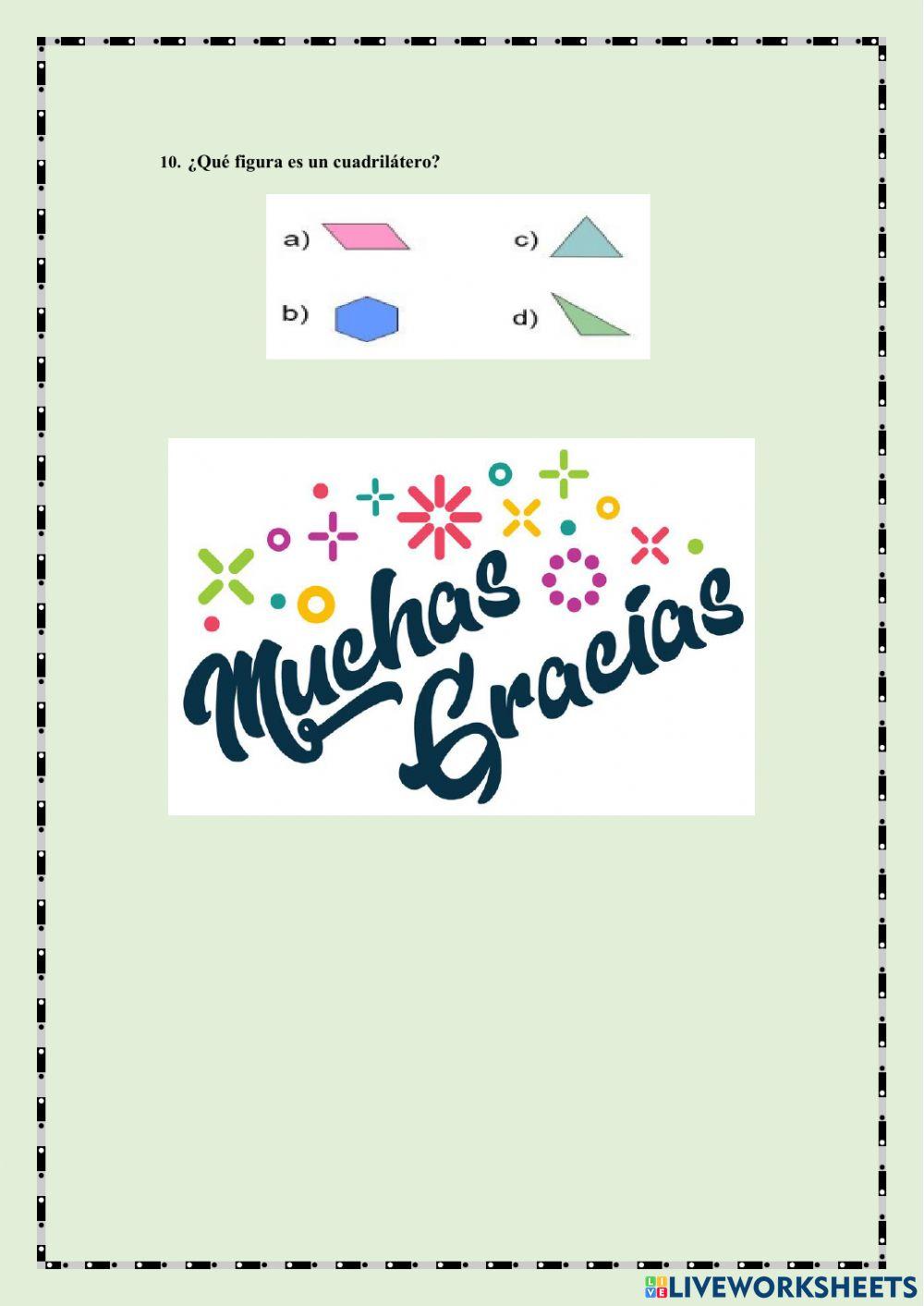 Prueba diagnostico matemáticas