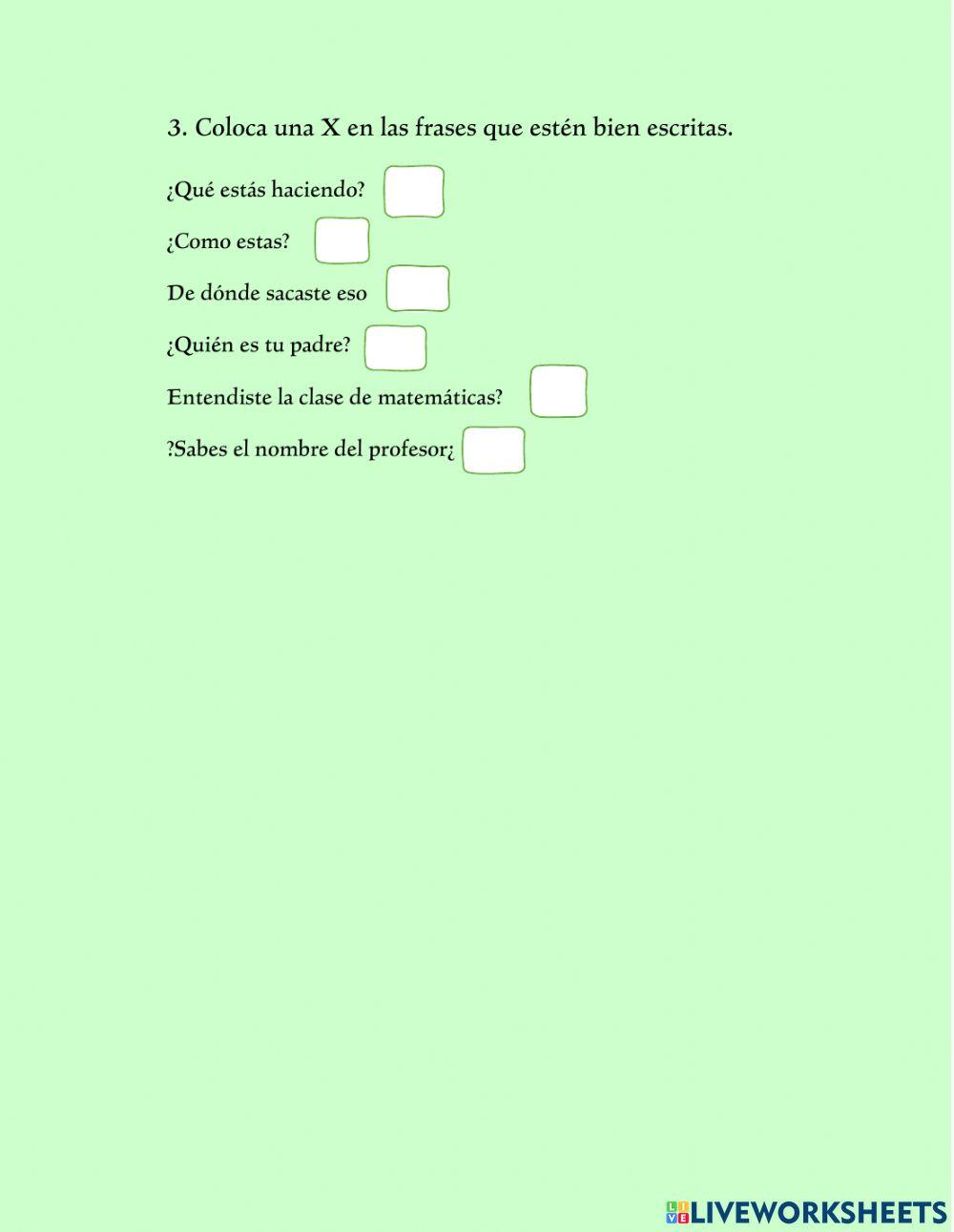 Signos de interrogación