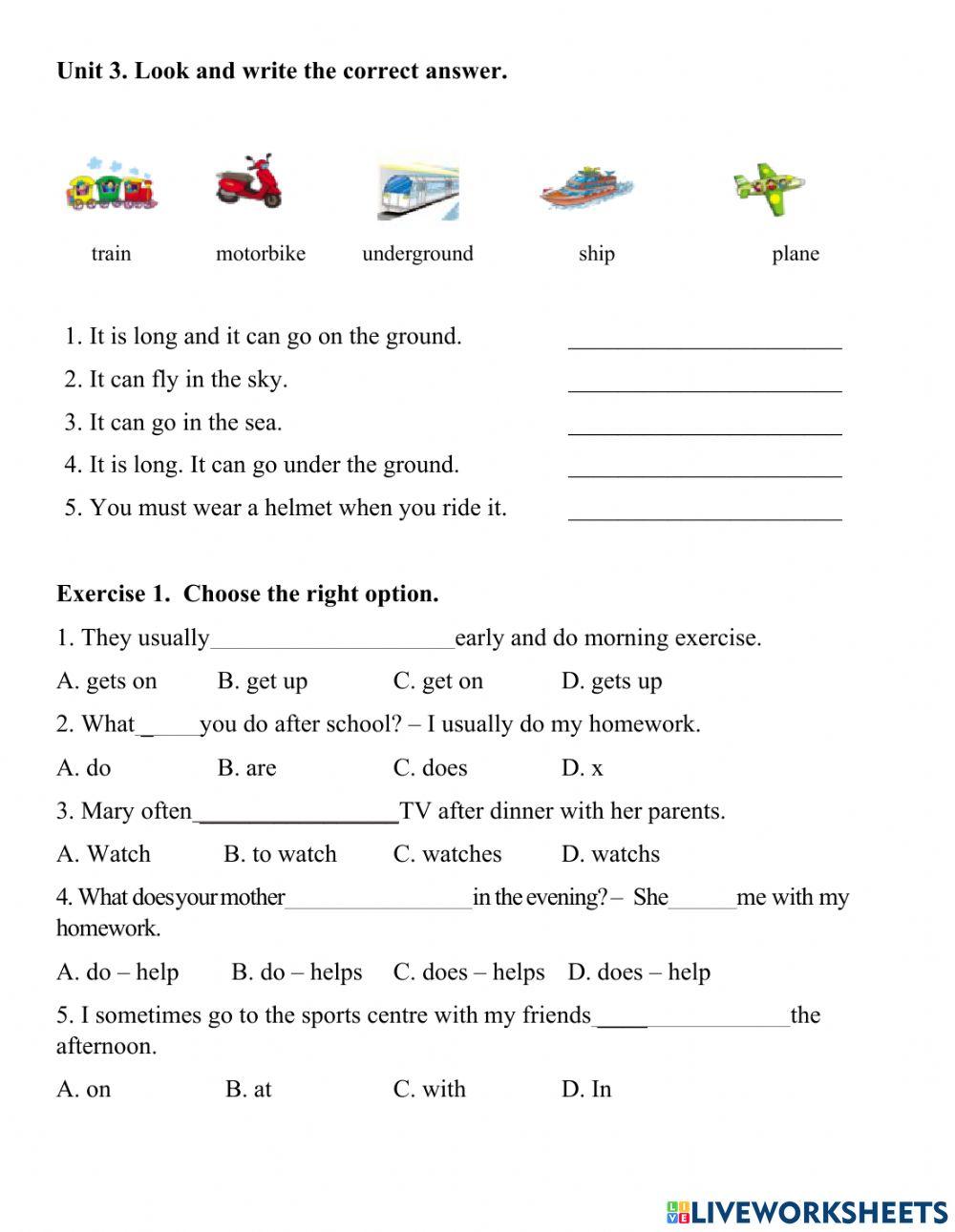 Tieng Anh 5 Unit 1-2-3