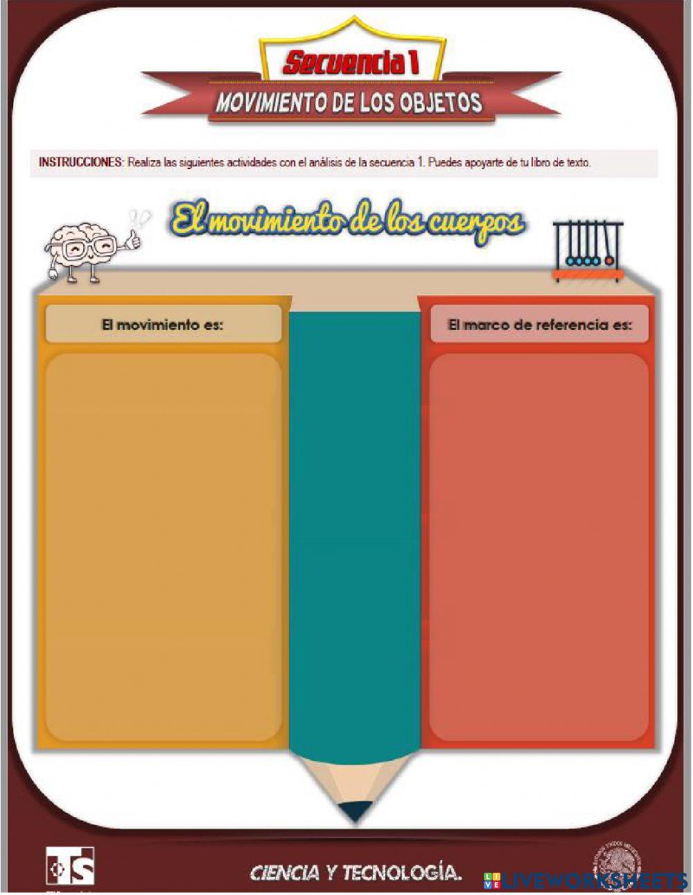 Ficha 5 y 6 El movimiento de los cuerpos