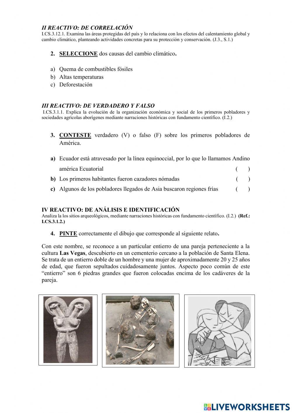 Evaluacion Diagnostica Estudios Sociales 1