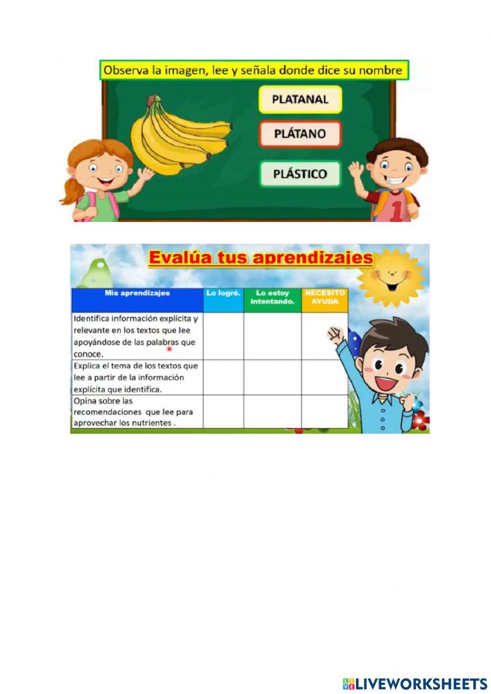 Los nutrientes del plátano