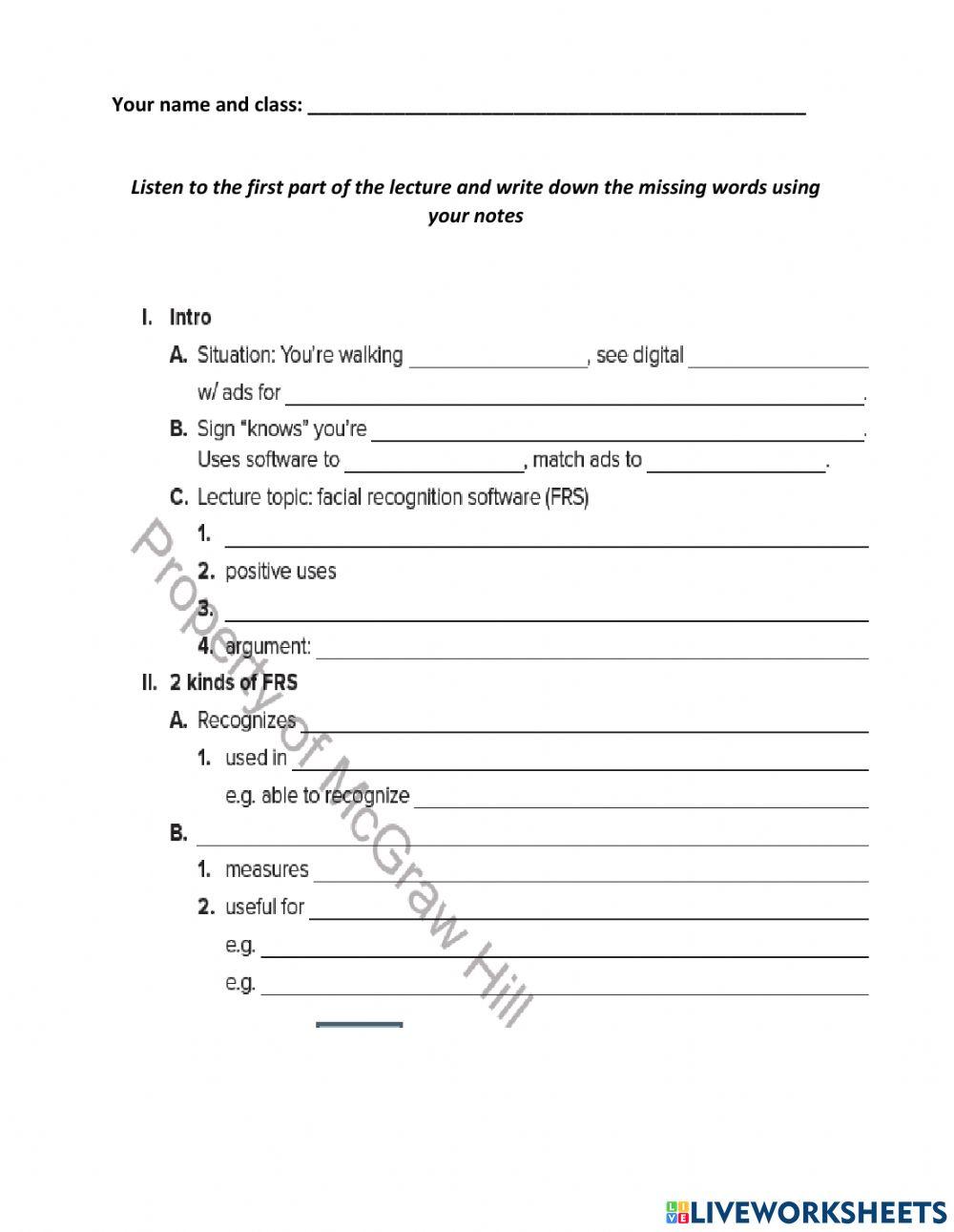 12A Unit 1 Listening 2 Part 1