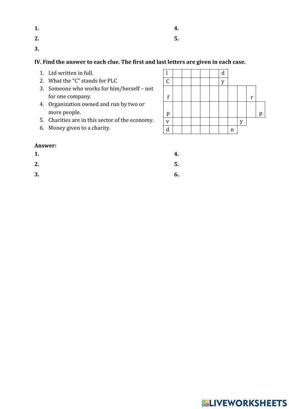 English 4 Business and Entrepreneurs