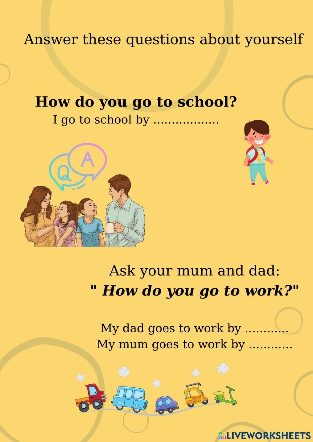 Transportation online exercise for Grade 2 | Live Worksheets