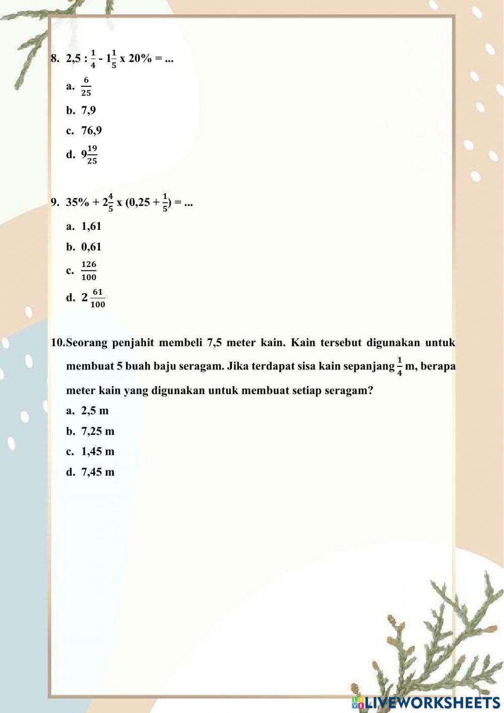 Matematika KD 3.2