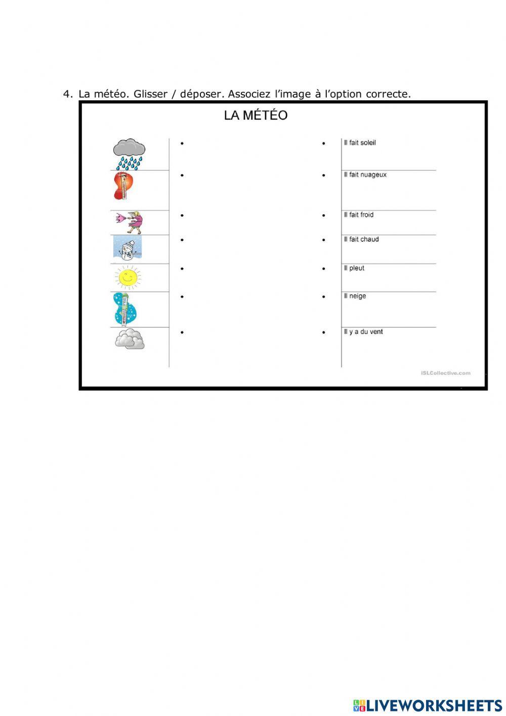 Exercices de FLE (français langue étrangère)