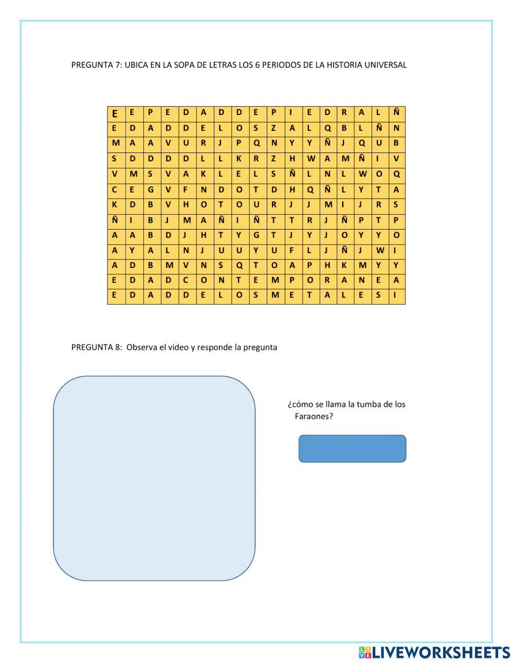 Periodos de la historia universal