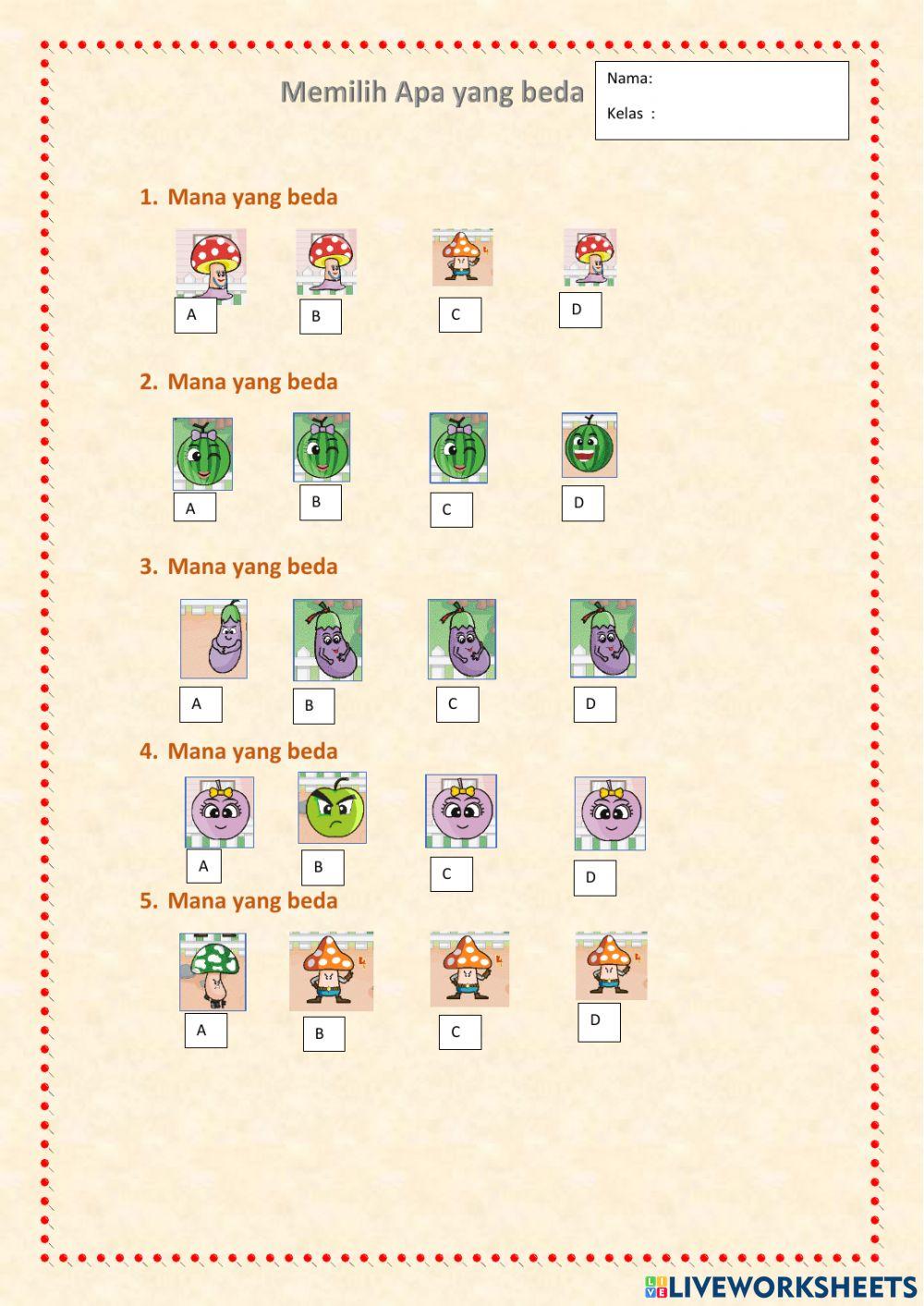 Apa yang beda 1 tk a