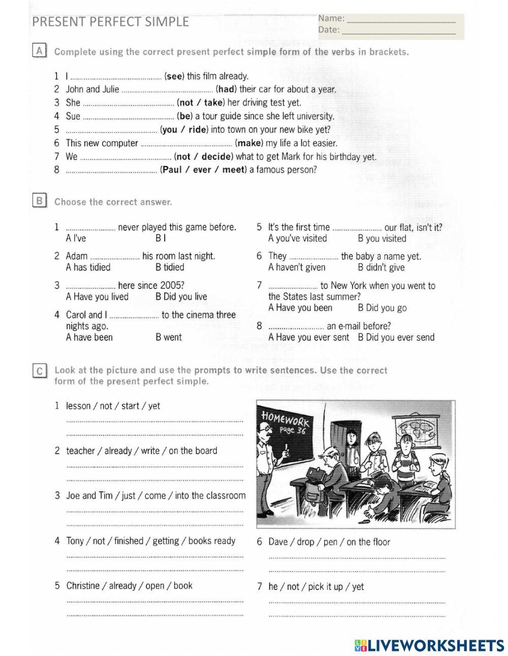 G7 - GR - Present Perfect