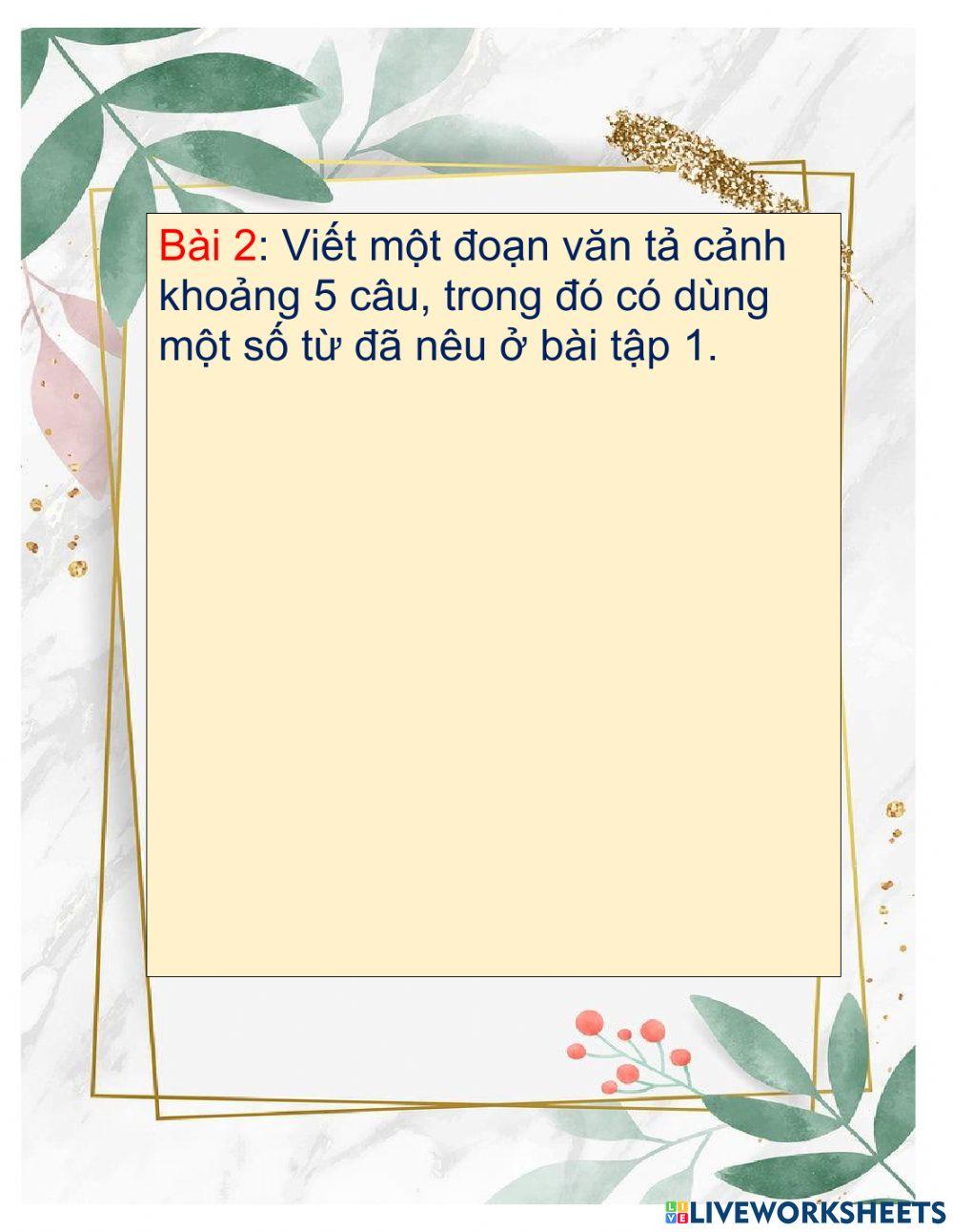Luyện từ và câu