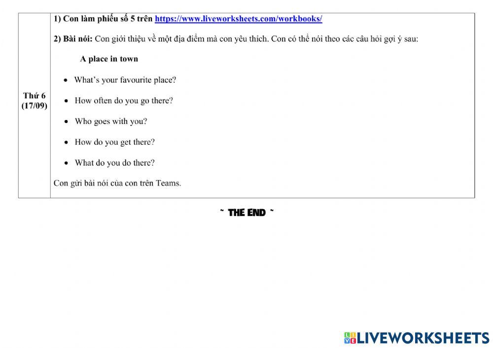 Phiếu giao việc tuần 7 NIK3