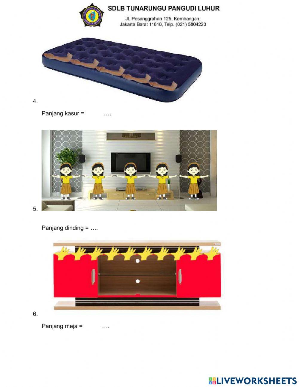 Mengukur panjang dengan satuan tidak baku