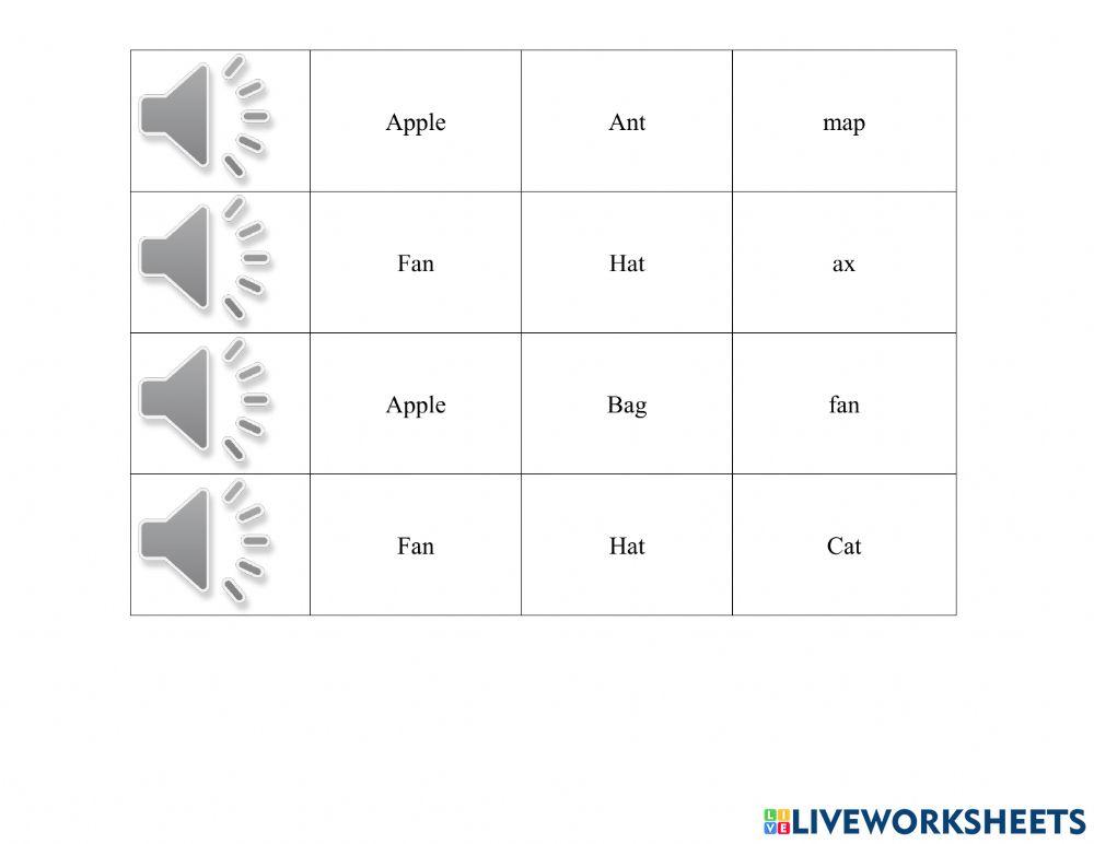 W2 - ss2 listen and choose the correct word