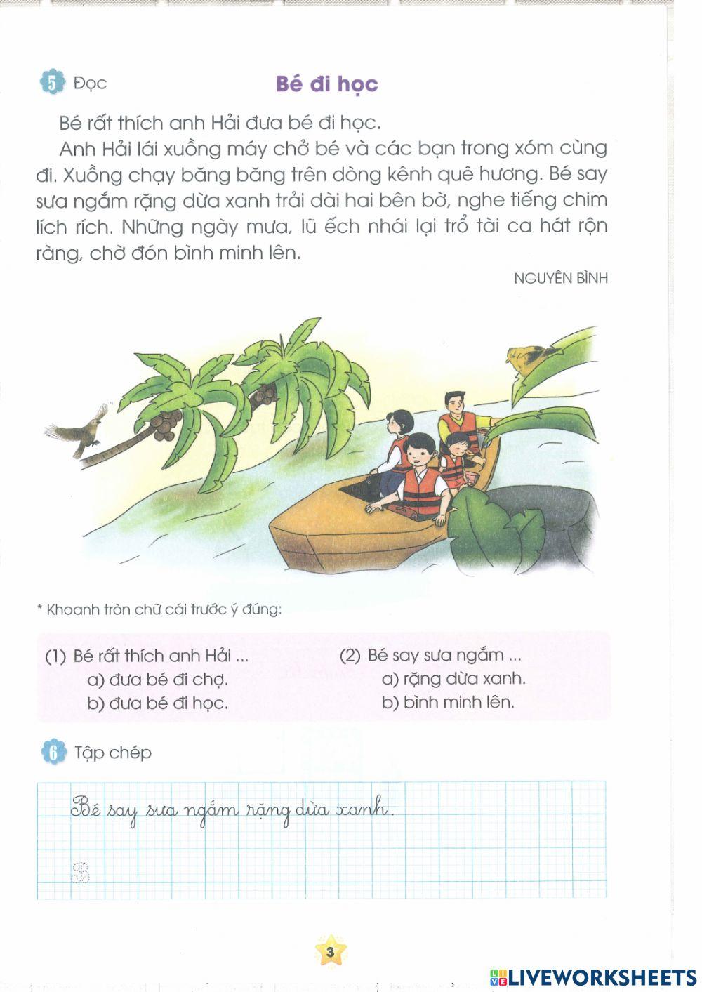 PBT Tiếng Việt ôn tập đầu lớp 2 (3)