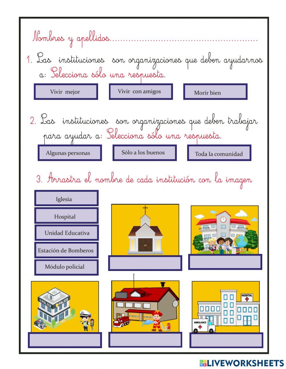 Instituciones y organizaciones