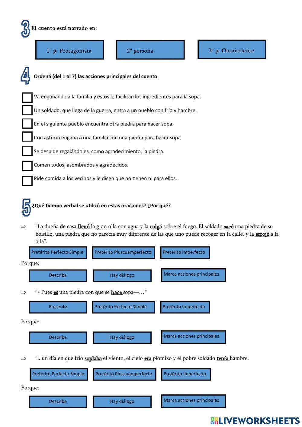 Cuentos realistas y fantásticos