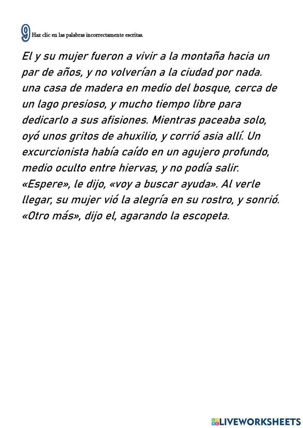 Cuentos realistas y fantásticos