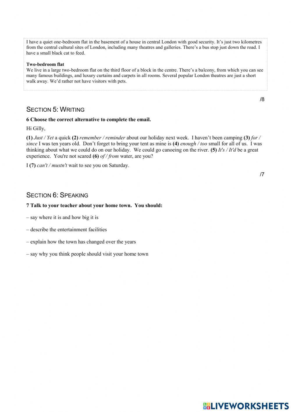 Test gold preliminary