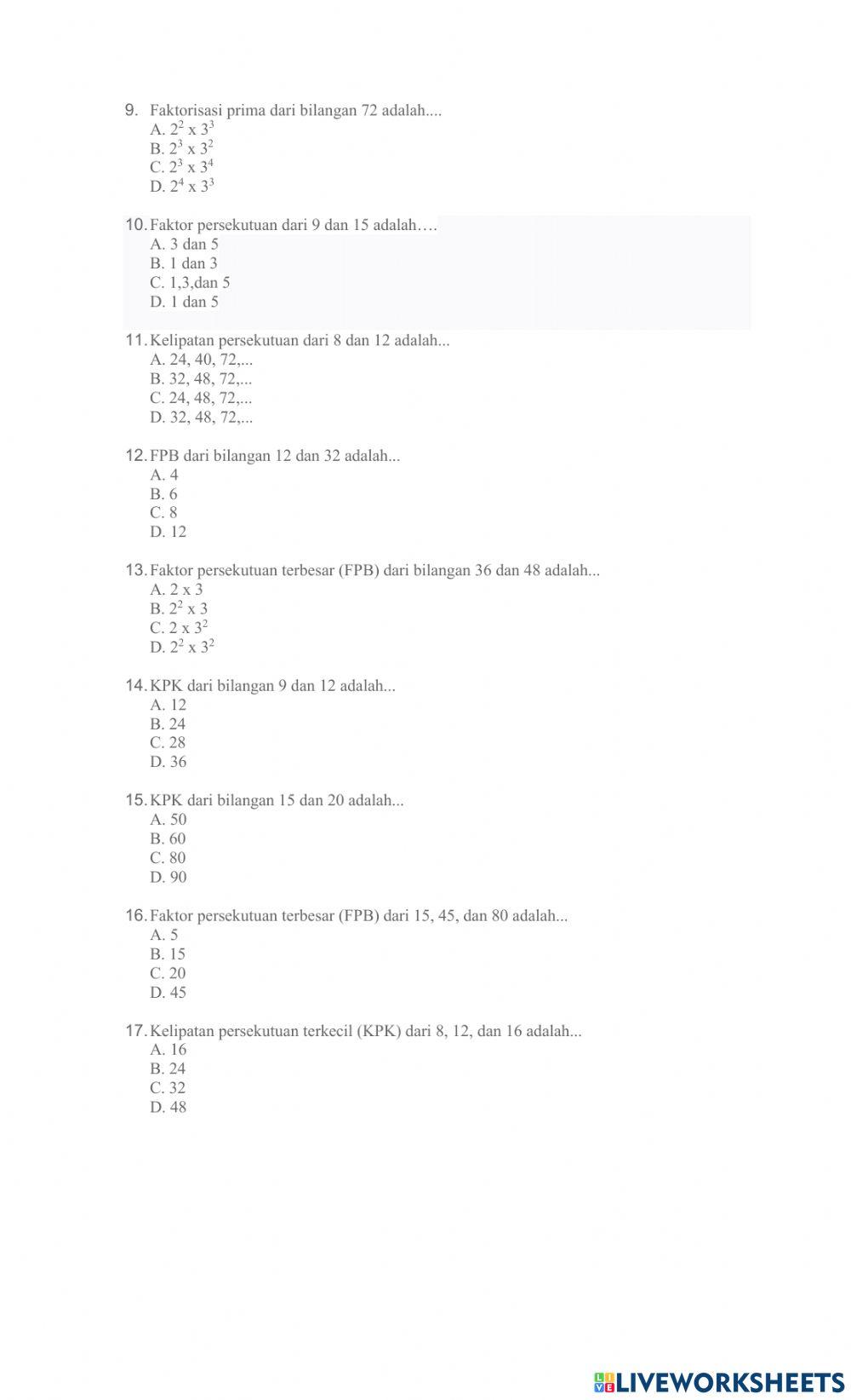 Suwisono, MATEMATIKA