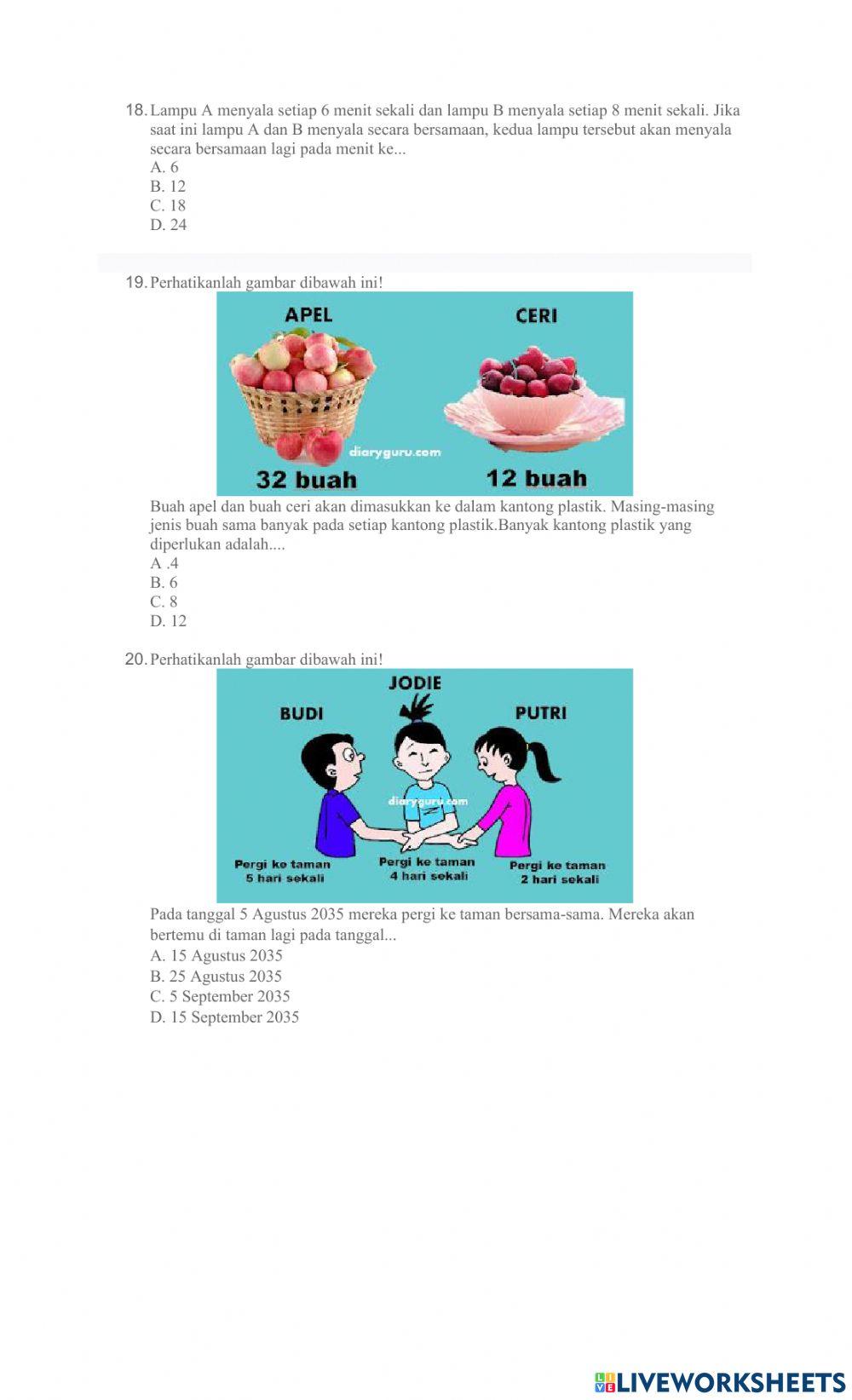 Suwisono, MATEMATIKA