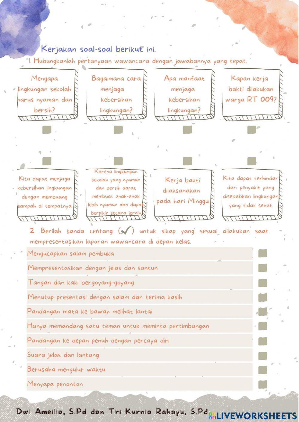 Bahasa Indonesia (Tema 3 Sub-Tema 3)