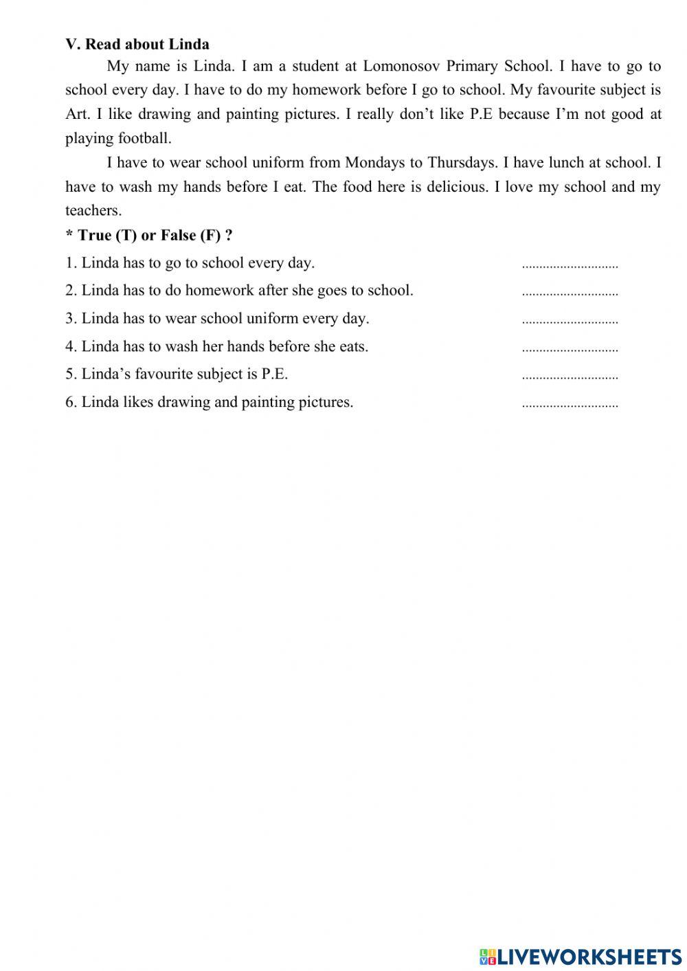 Worksheet 17.9
