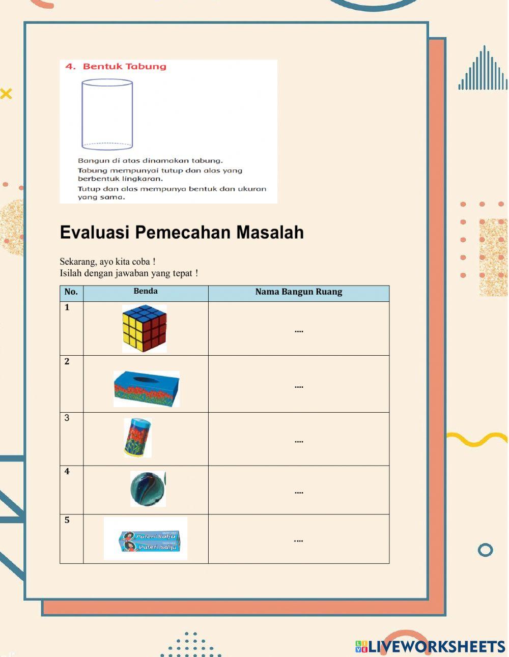 Mengenal Bangun Ruang