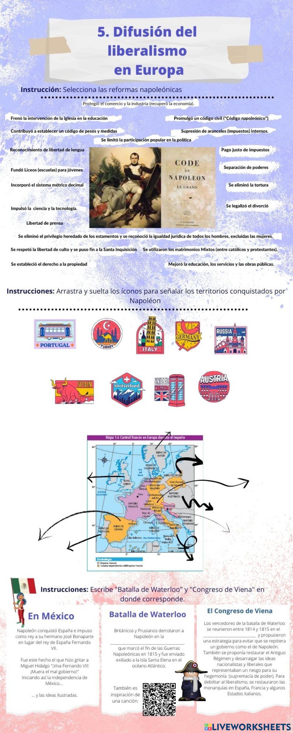 5. Difusión del liberalismo en Europa