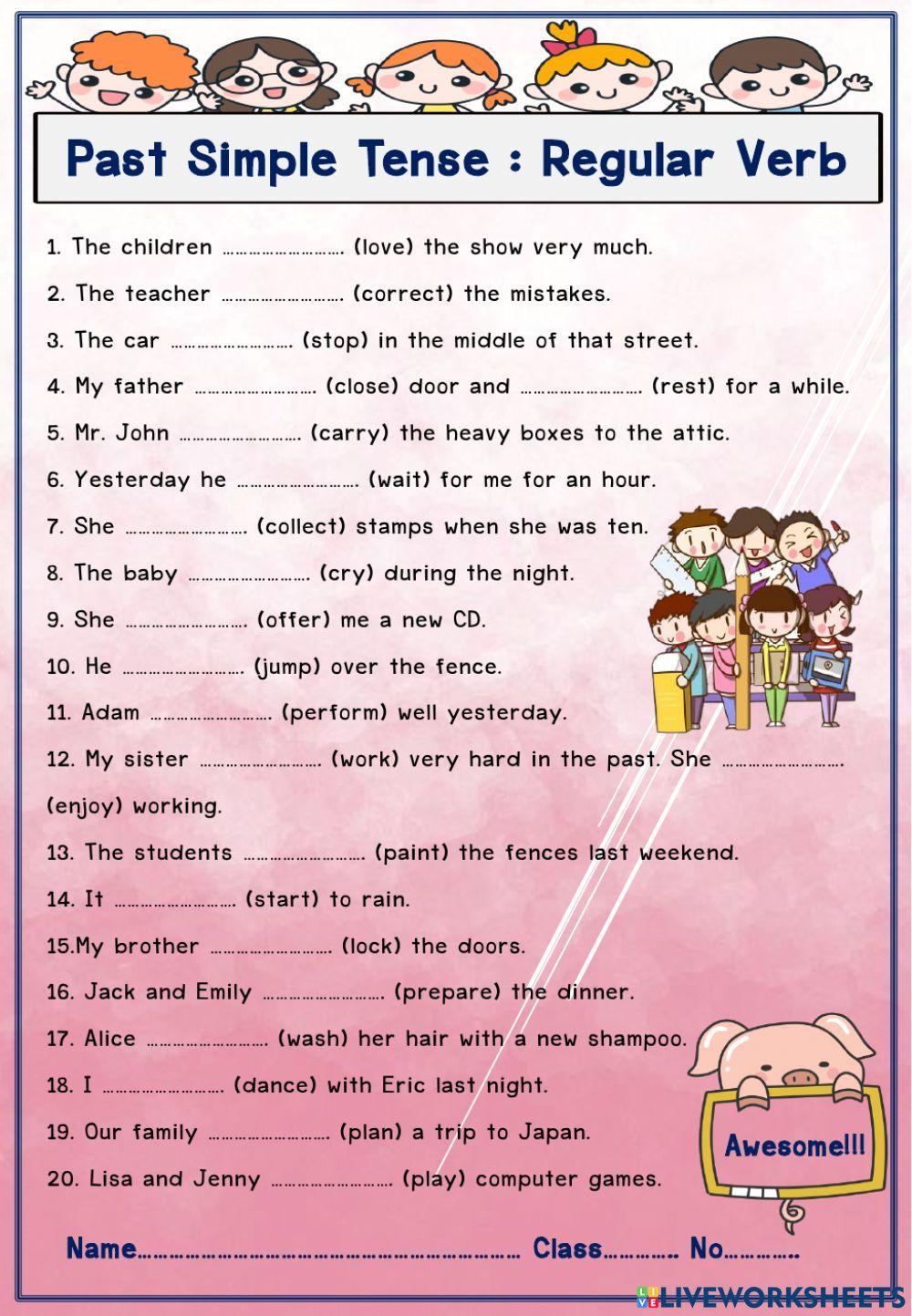 Past simple tense