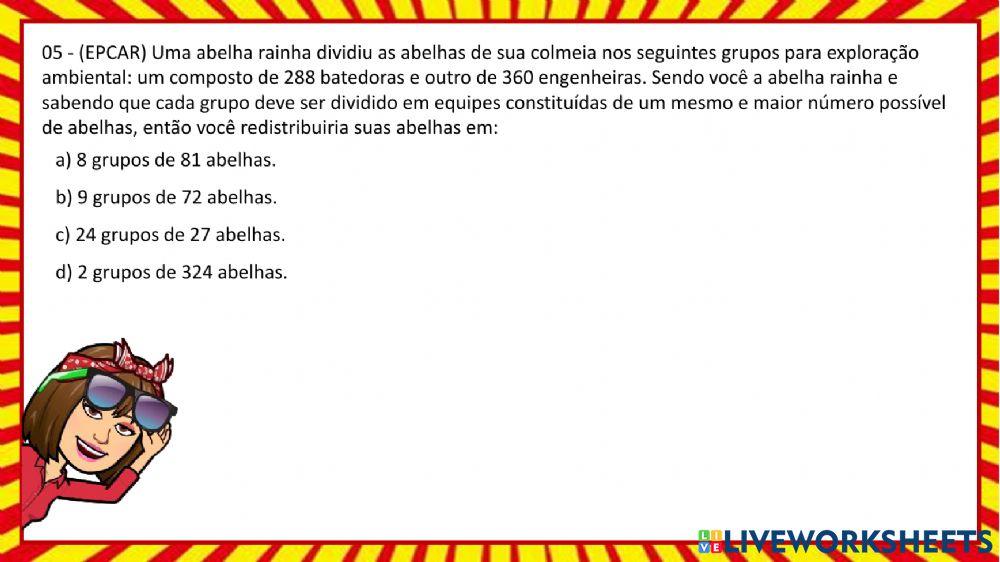 Múltiplos e divisores