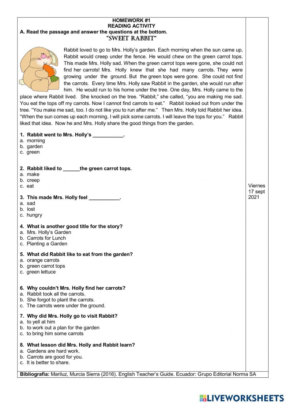 Ejercicio online Simple Past-10th-EGB