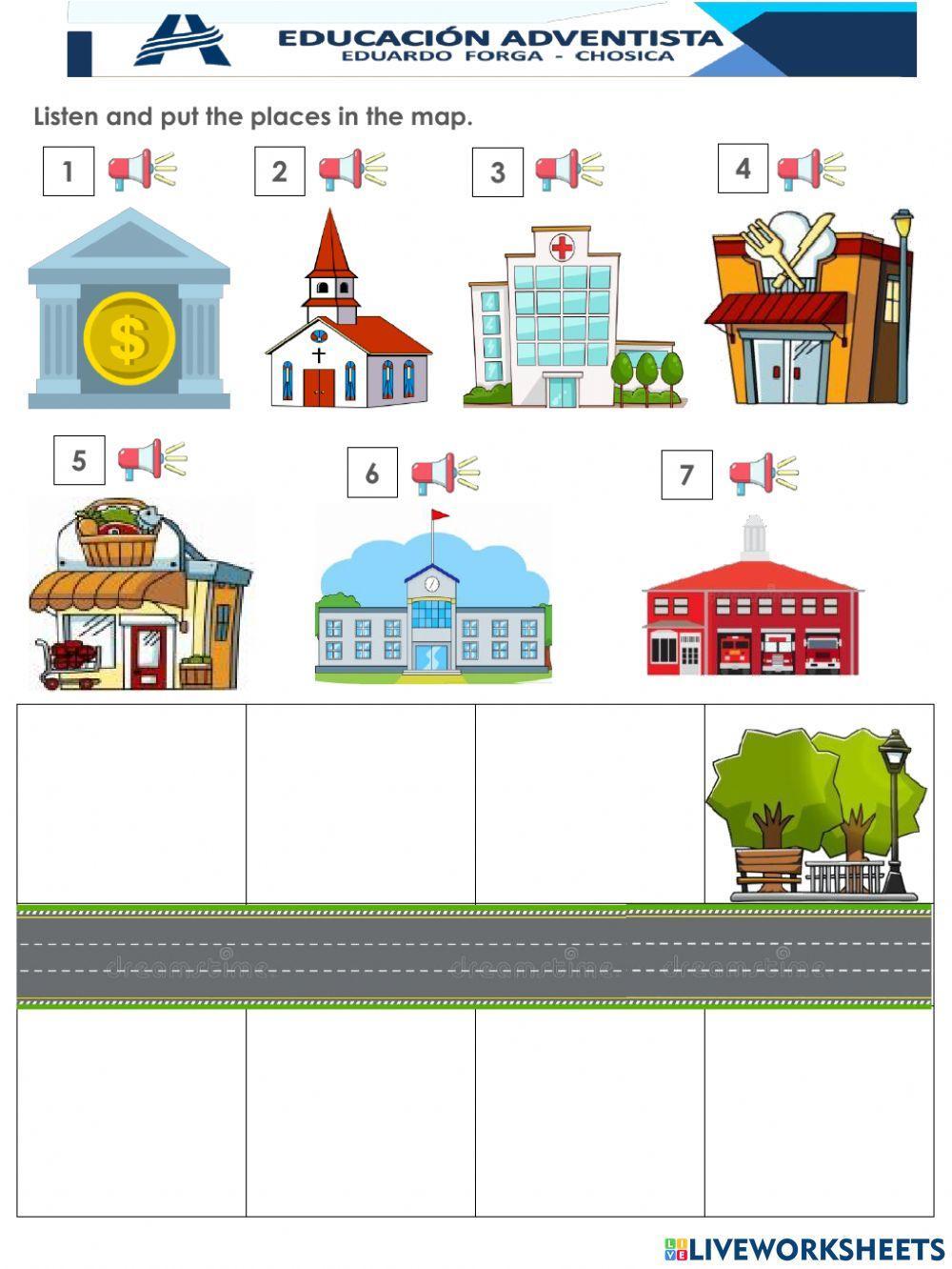 Places and prepositions