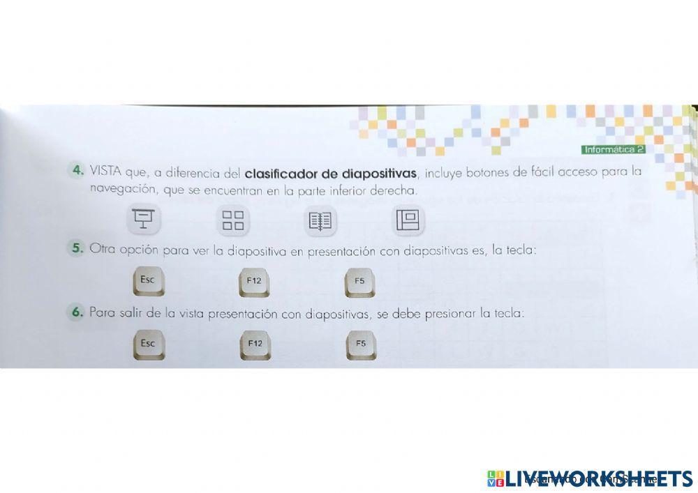 Vistas de diapositivas en power point